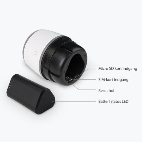 Udendørs 4G kamera til SIM-kort m. batteri Reolink Go Plus