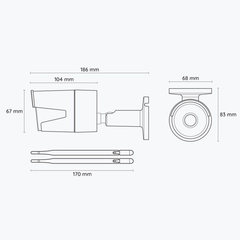 Reolink RLC-410W udendørs Wi-Fi kamera 4 MP