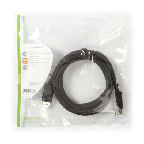 DisplayPort-kabel3,0 m | Sort