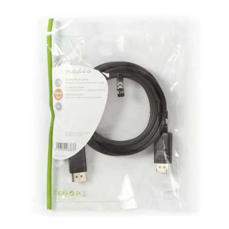 DisplayPort-kabel 2,0 m Sort