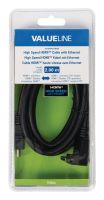 High Speed Hdmi Kabel Med HDMI-Stik Vinklet 270° 2,00 m Sort