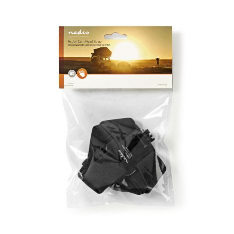 Hovedbånd til placering af actionkamera på hovedet