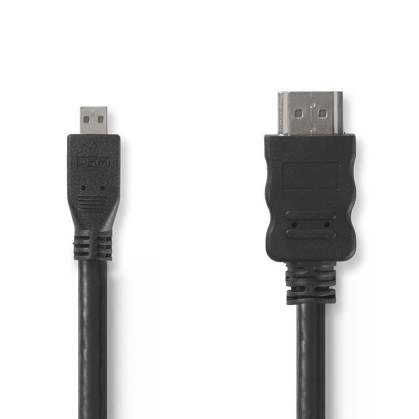 Bestemt Stevenson Soar HDMI-kabel med HDMI-mikrostik og alm. HDMI-stik 1,5 m