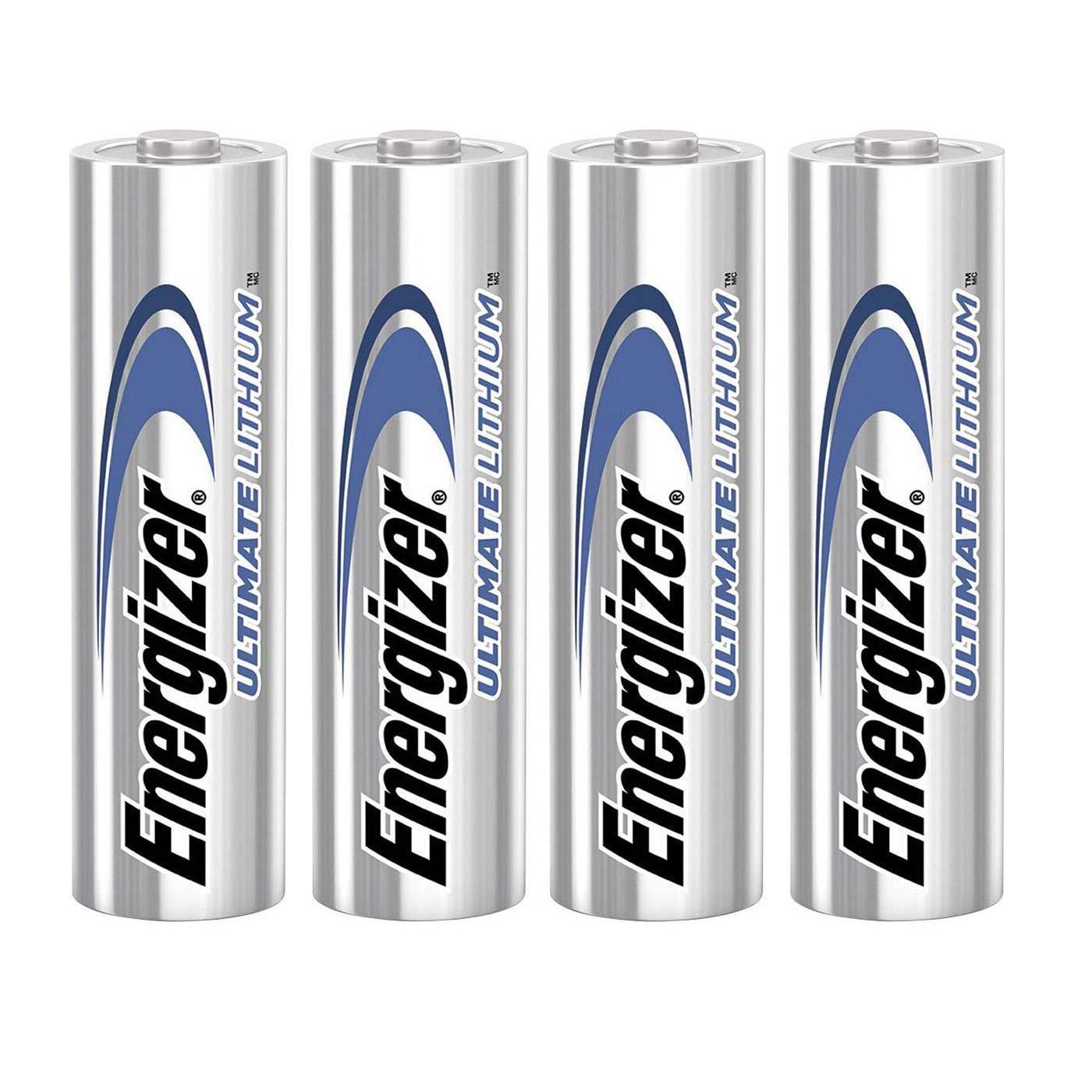 brevpapir Udseende pædagog Energizer Lithium Batteri AA 1.5 V Ultimate 4 stk