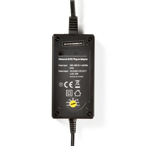 Universal strømforsyning 3-12 volt DC 2,25 A