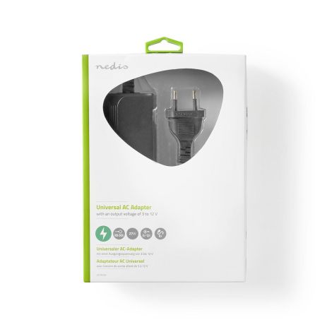 Universal strømforsyning 3-12 volt DC 2,25 A