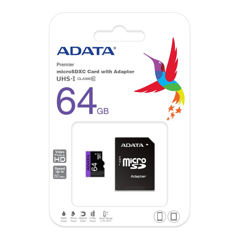 Billede af Micro SD kort 64 GB class 10