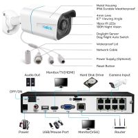 Reolink RLK8-800B4 komplet sæt med 4 stk. 4K kameraer