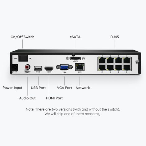 Reolink RLK8-800B4 komplet sæt med 4 stk. 4K kameraer