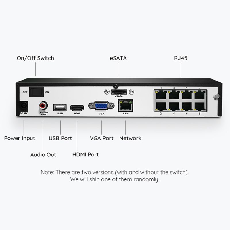 Reolink RLK8-800B4 komplet sæt med 4 stk. 4K kameraer