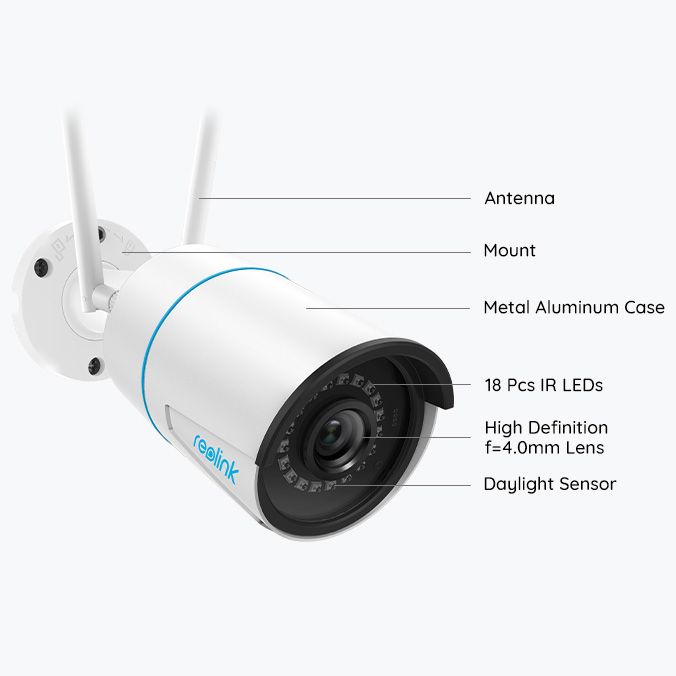 Reolink RLC-510WA udendørs Wi-Fi kamera med personsensor