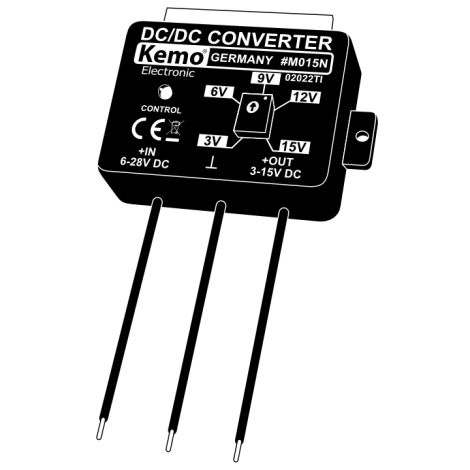 Poweradapter til vildtkamera fra 12/24 volt til 6 volt