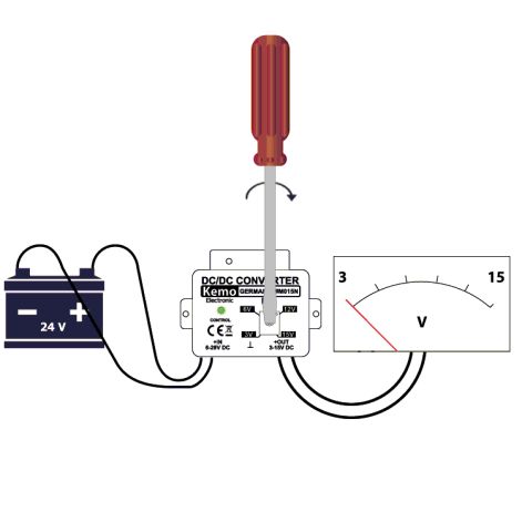 Poweradapter til vildtkamera fra 12/24 volt til 6 volt