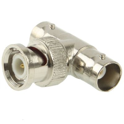 BNC t-stykke adpater 1 BNC han og 2 BNC hun