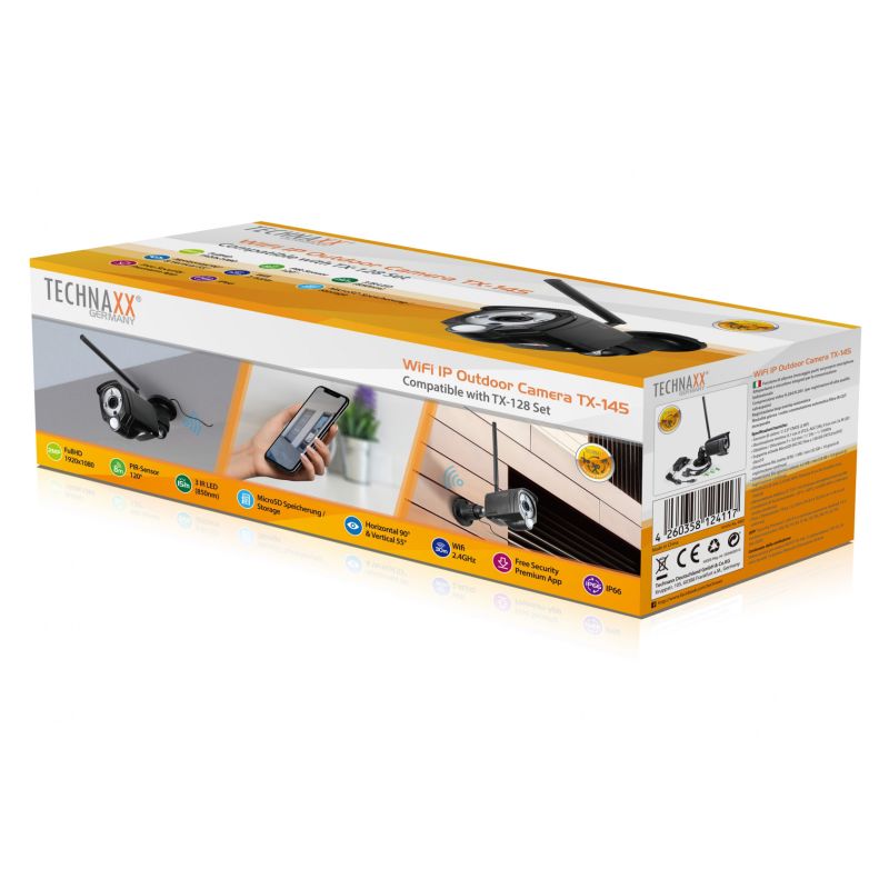 Ekstra trådløst kamera til Technaxx trådløs overvågning