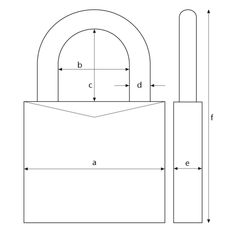ABUS Hængelås messing 60/30 KD