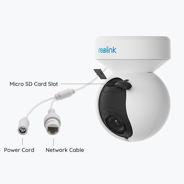 Reolink E1 Outdoor Wi-Fi PTZ kamera med auto follow