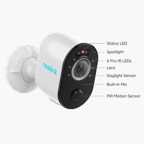 Reolink Argus 3 Pro 5MP batteridrevet Wi-Fi kamera
