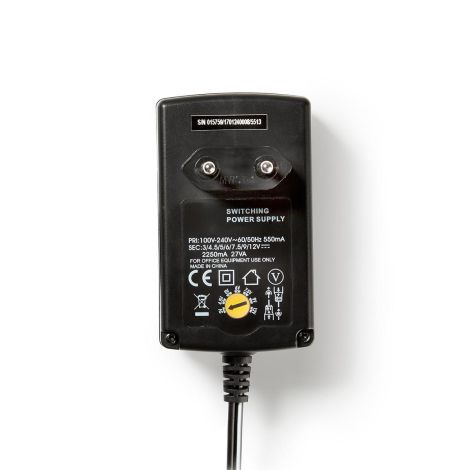 Universal strømforsyning til bl.a. vildtkameraer 27 watt 3-12 volt