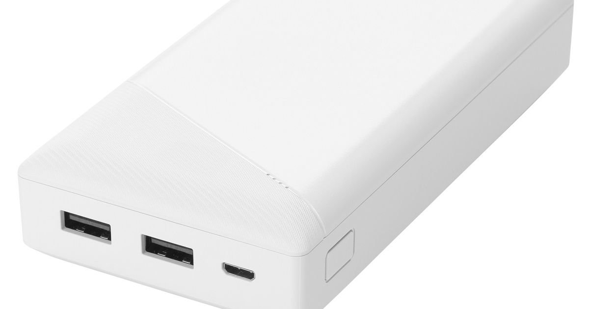 Powerbank 20.000 mAh - 2,1 A - 2x