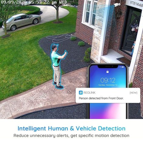 Reolink 4K komplet sæt til overvågning med 8 PoE kameraer og NVR