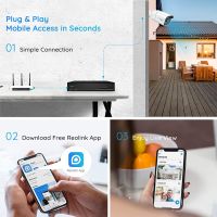 Reolink 4K komplet sæt til overvågning med 8 PoE kameraer og NVR