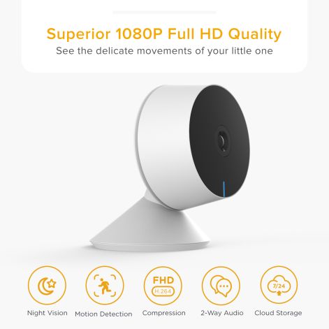 Laxihub M1 indendørs Wi-Fi kamera