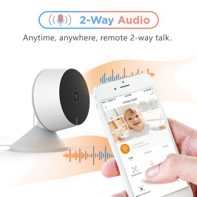 Laxihub M1 indendørs Wi-Fi kamera