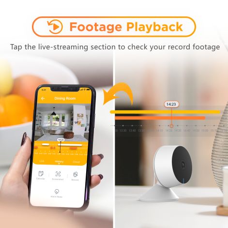 Laxihub M1 indendørs Wi-Fi kamera