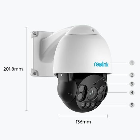 Reolink RLC-823A PTZ kamera 4K og personsensor