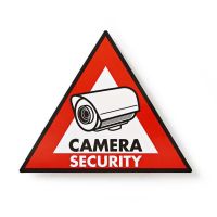 Klistermærke til kameraovervågning trekantet 5 stk. pakke