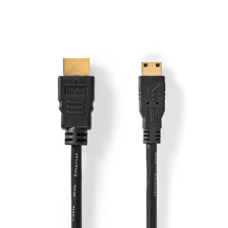 High Speed ​​HDMI ™ kabel med HDMI mini og HDMI standard stik