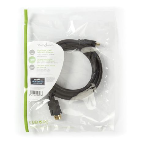 High Speed ​​HDMI ™ kabel med HDMI mini og HDMI standard stik