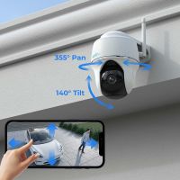 Reolink Argus PT 5MP batteridrevet WiFi kamera med Pan-tilt