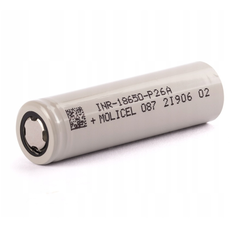 Se Molicel INR18650-P26A Li-ion batteri 3,6V 2600 mAh 35A hos Specialkamera.dk