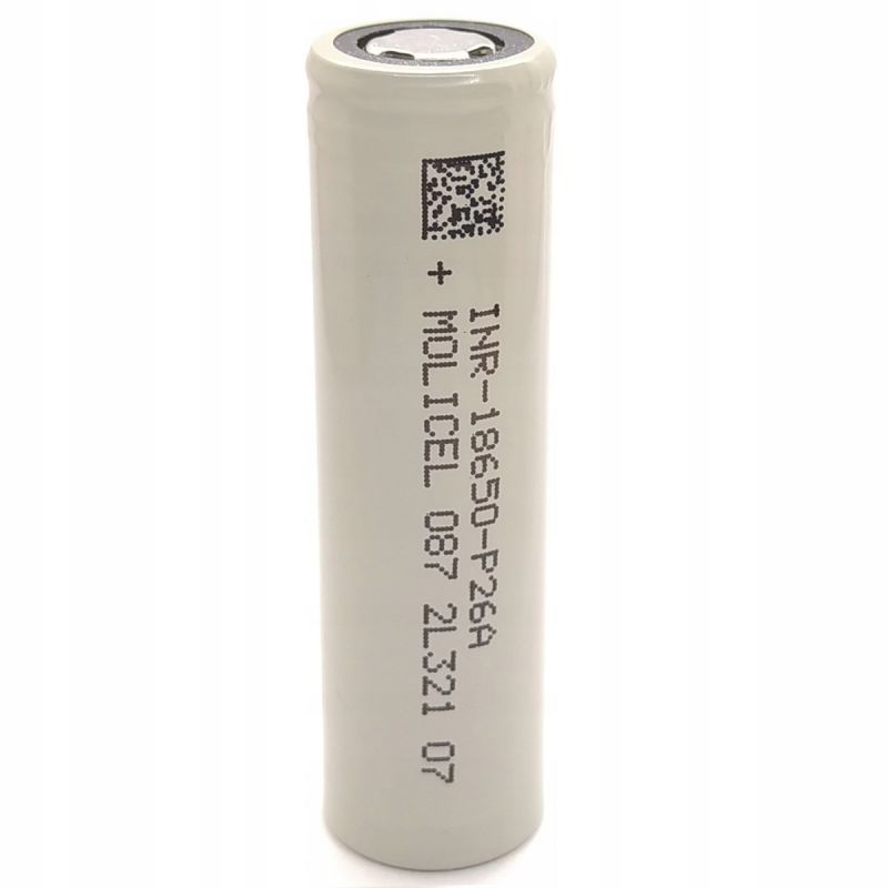 Molicel INR18650-P26A Li-ion batteri 3,6V 2600 mAh 35A