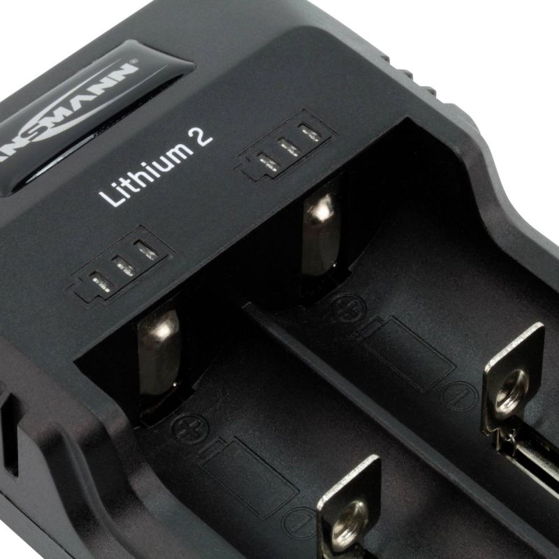 Ansmann Lithium 2 oplader til 18650 Li-ion batterier