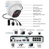 Reolink RLK8-800D4 komplet sæt med 4 stk. 4K dome kameraer