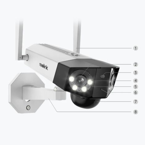 Reolink Duo 2 LTE 4G udendørskamera med dobbeltlinse