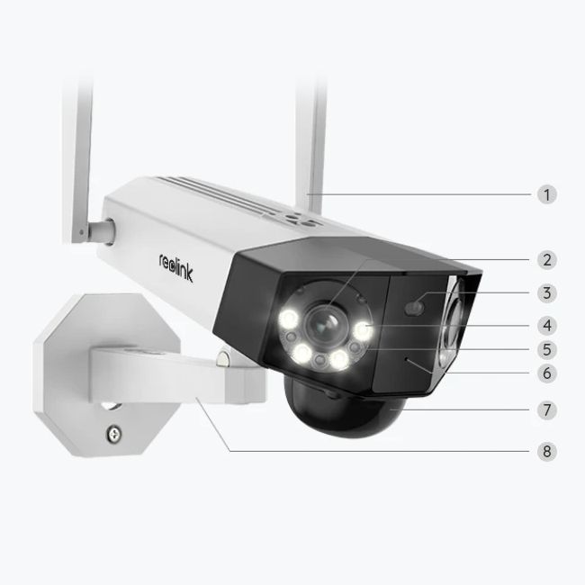 Reolink Duo 2 LTE 4G udendørskamera med dobbeltlinse