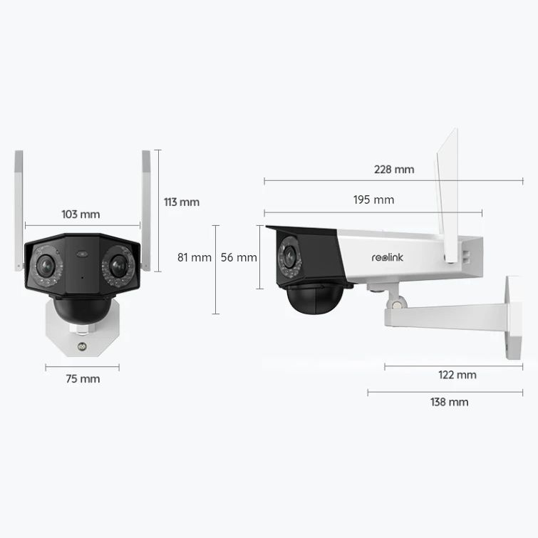 Reolink Duo 2 LTE 4G udendørskamera med dobbeltlinse
