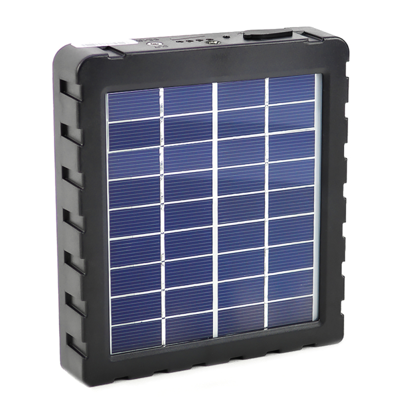 PNI solcellepanel med batteri 12 volt til vildtkameraer