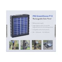 PNI solcellepanel med batteri 12 volt til vildtkameraer