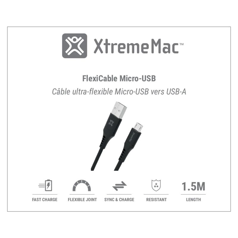 XtremeMac FlexiCable Micro-USB 1,5 m