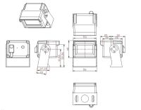 Professionelt kompakt CCD bakkamera med nattesyn AHD