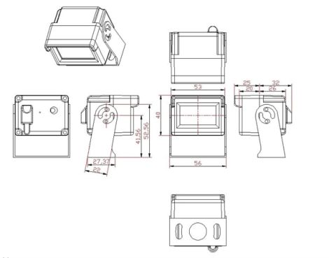 Professionelt kompakt CCD bakkamera med nattesyn AHD