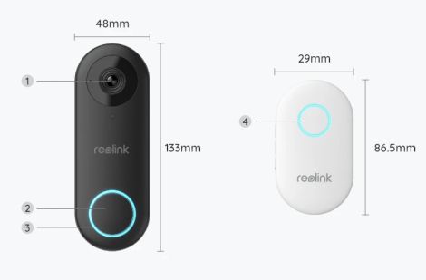 Reolink Video Doorbell Wi-Fi dørklokke