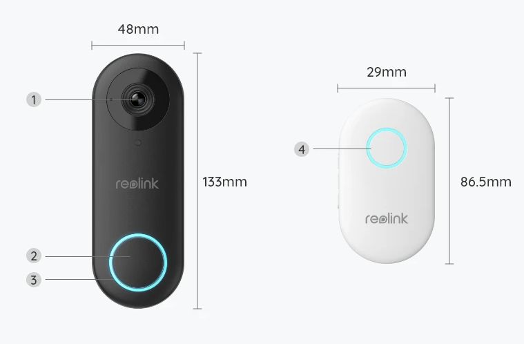 Reolink Video Doorbell Wi-Fi dørklokke