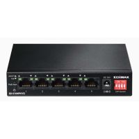 Edimax ES-5104PH V2 netværksswitch m. 5 porte (4 PoE+)