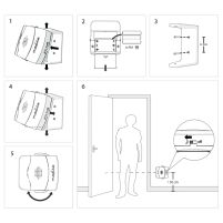 Indgangsmelder med sensor og højttaler